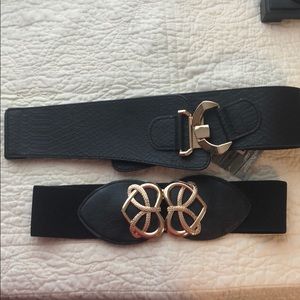2/$20 mix - 2 black and gold belts brand new